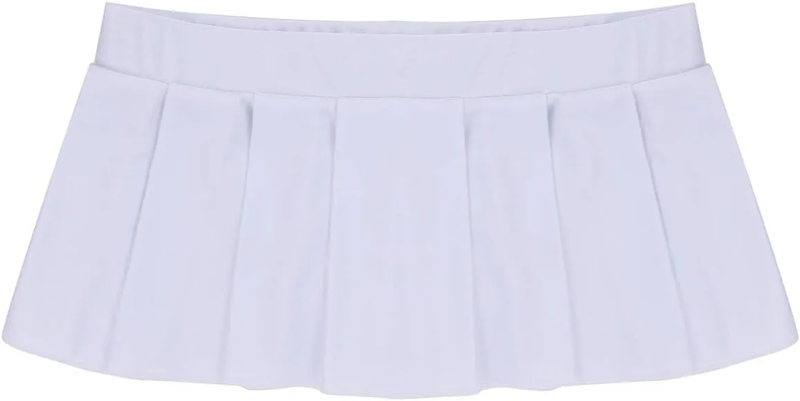 Sexy Women's Schoolgirl Ruffle Role Playing Pleated Mini Skirt Dress Nightwear Lingerie