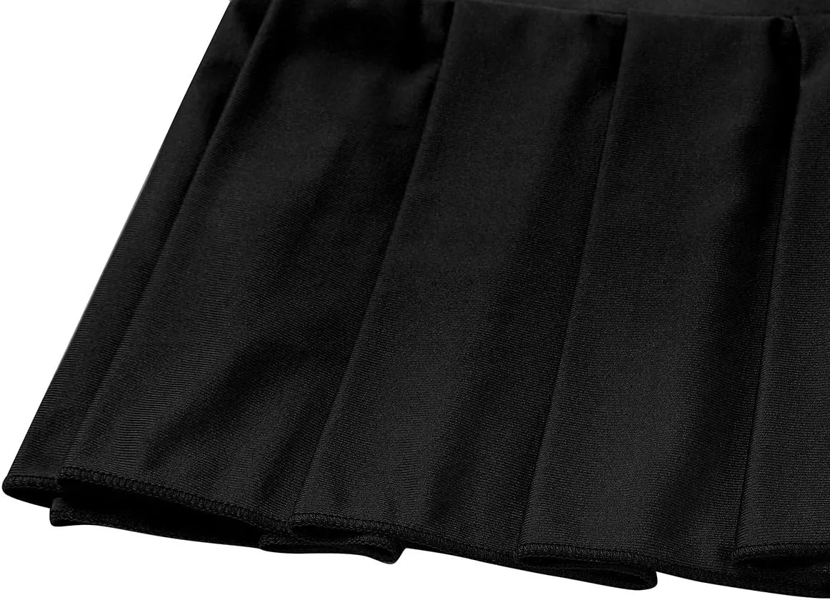 Sexy Women's Schoolgirl Ruffle Role Playing Pleated Mini Skirt Dress Nightwear Lingerie