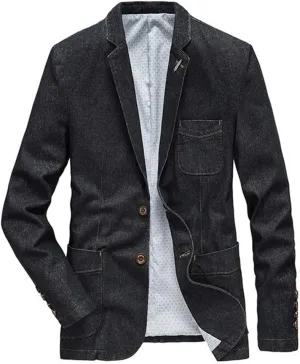 Slim Fit Jeans Men' Blazer | Suit Jacket Male - -