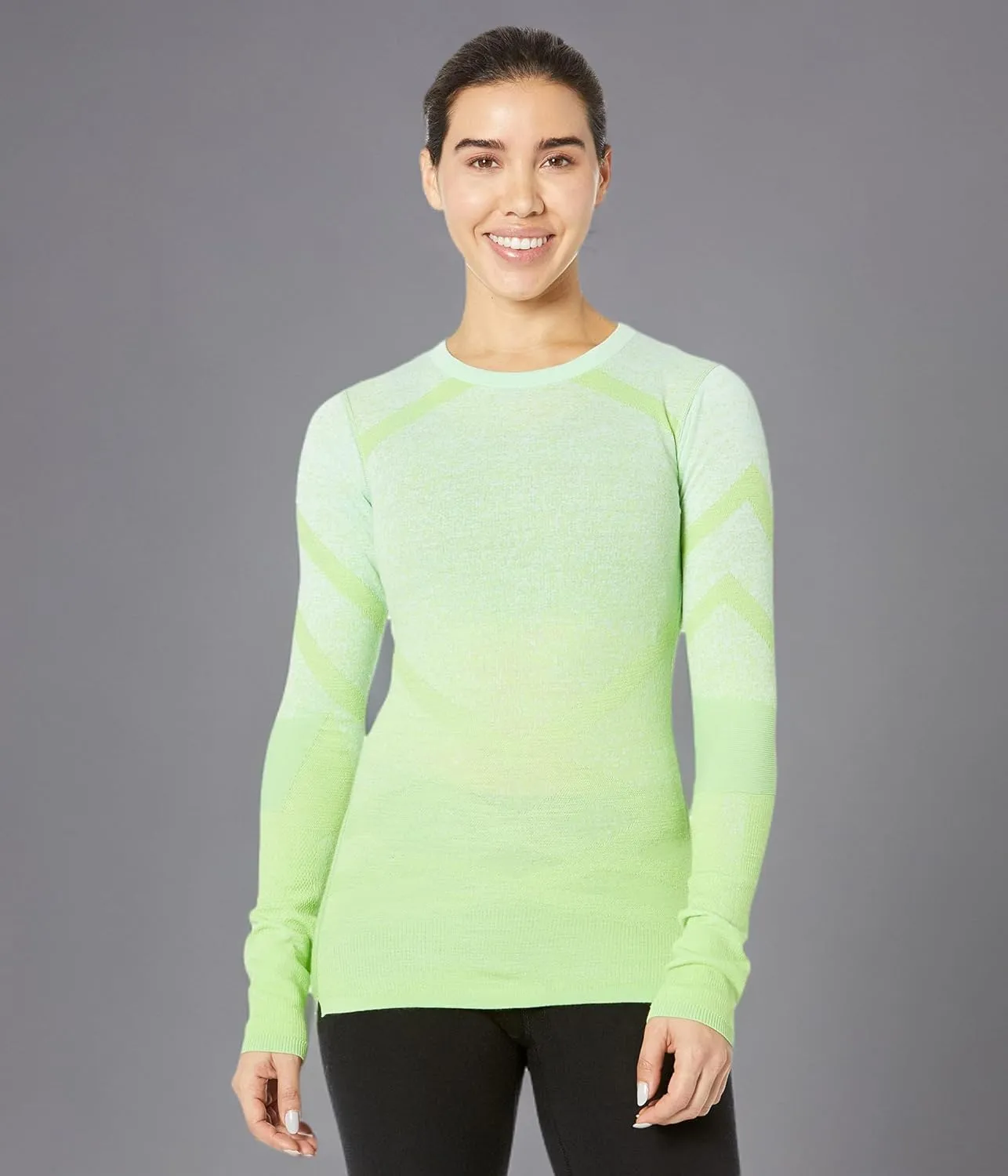 Smartwool Women's Intraknit Thermal Merino Base Layer Pattern Crew