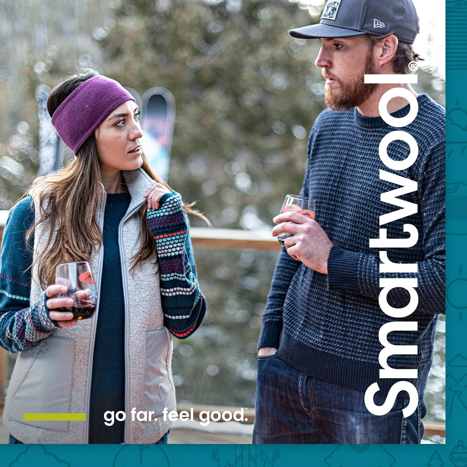 Smartwool Women's Intraknit Thermal Merino Base Layer Pattern Crew