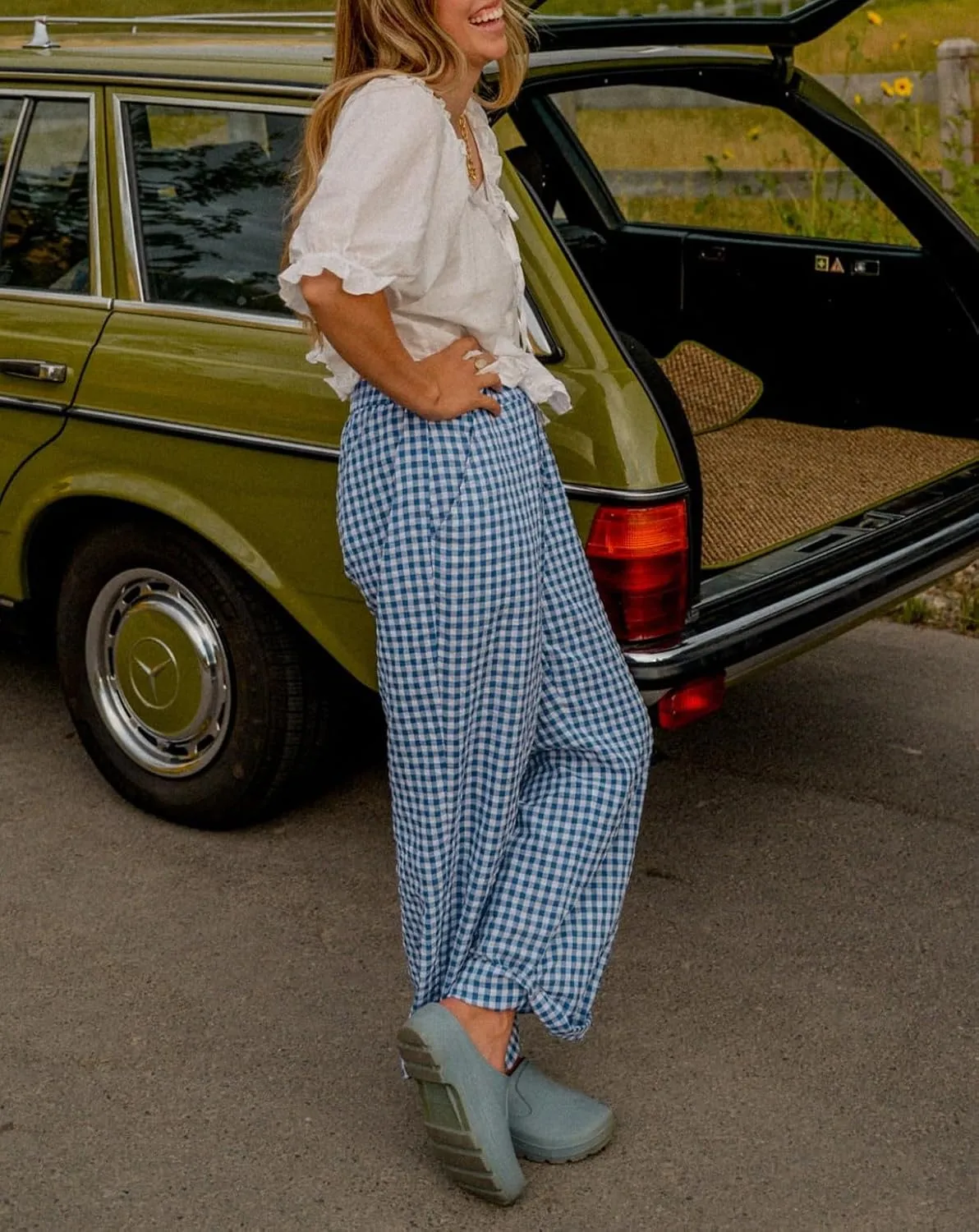 Striped Lounge Pants Womens Plaid Checkered Wide Leg Pajama Pj Pants Y2k Comfy Linen Drawstring Gingham Sleep Pants