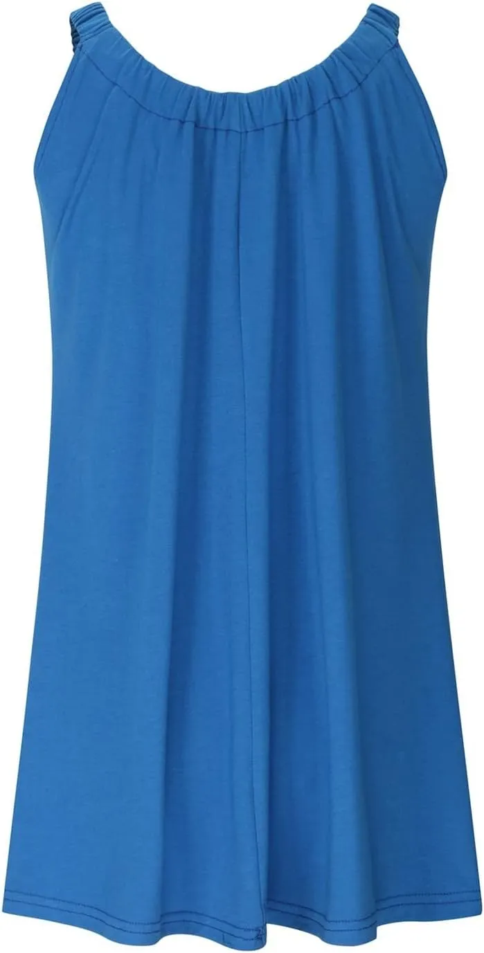Summer Dresses for Women 2025 Beach Sleeveless Tank Short Dress Beachwear Casual Vacation Trendy Dress Sundresses