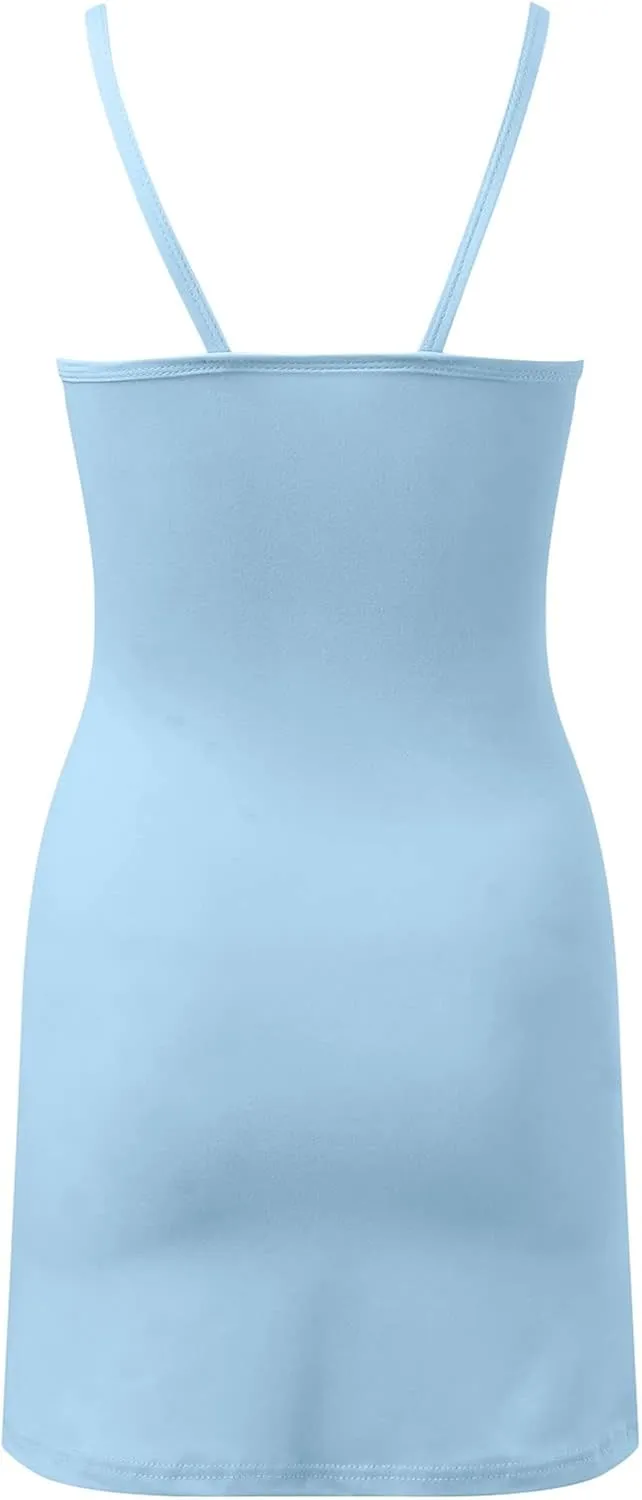 Summer Dresses for Women 2025 Sundress V Neck Spaghetti Strap Beach Vacation Essentials Floral Sexy Casual Mini Dress