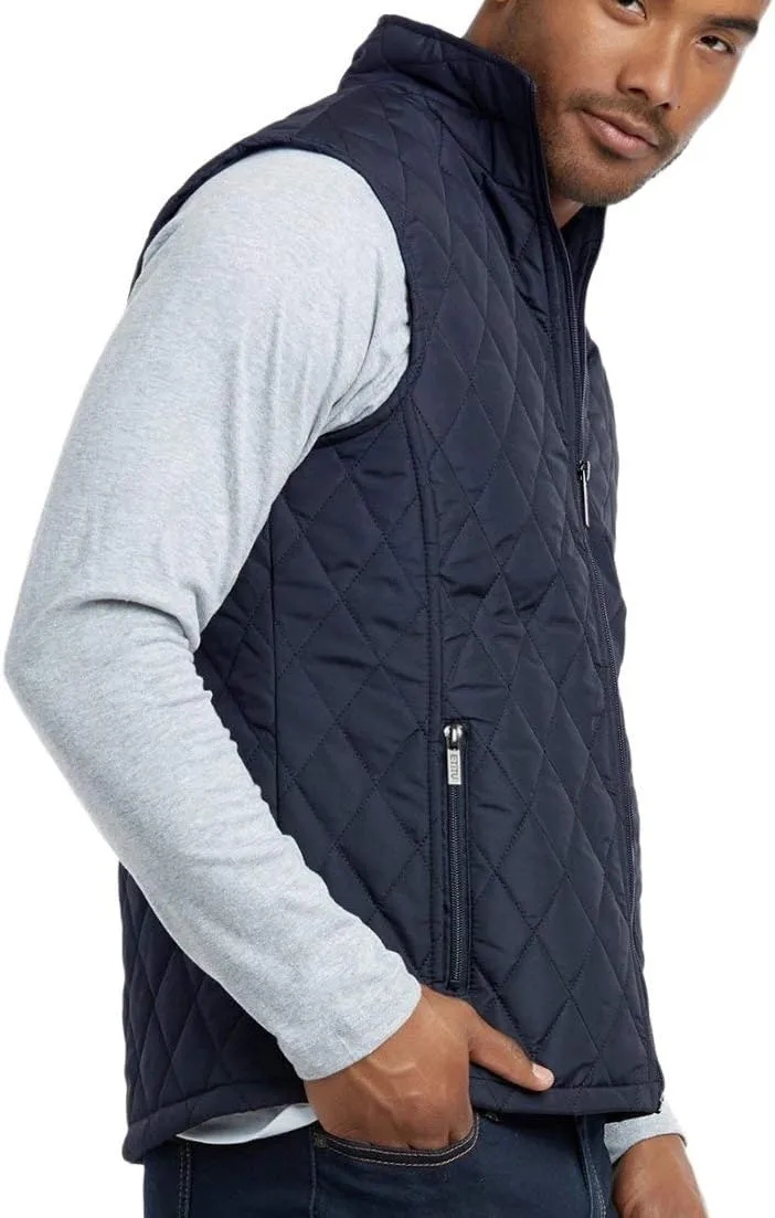 ToBeInStyle Men's Lightweight Layering Insulating Zip Up Puffer Vest
