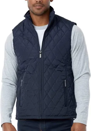 ToBeInStyle Men's Lightweight Layering Insulating Zip Up Puffer Vest