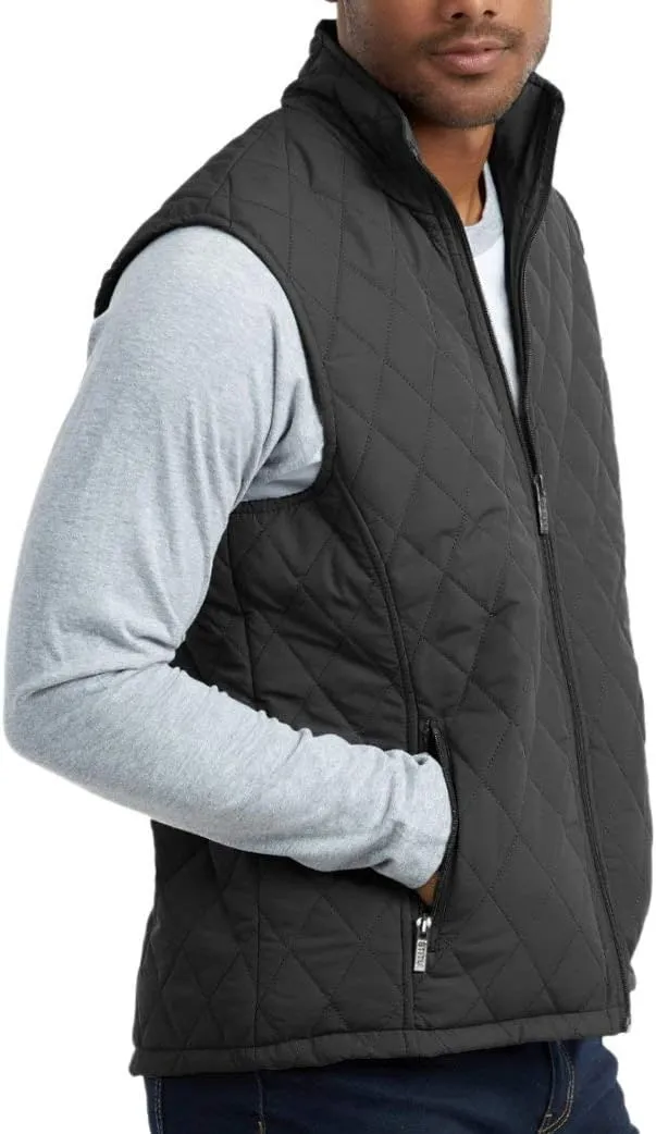 ToBeInStyle Men's Lightweight Layering Insulating Zip Up Puffer Vest