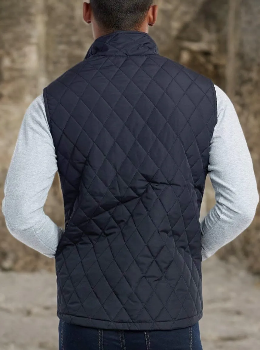 ToBeInStyle Men's Lightweight Layering Insulating Zip Up Puffer Vest