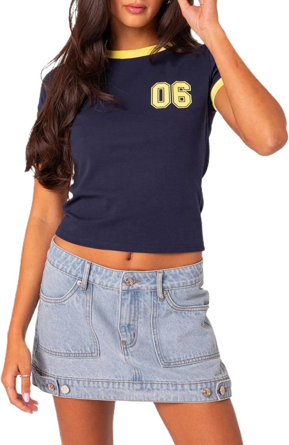 Vintage Y2K Grunge Aesthetic Gothic Punk T Shirt Short Sleeve Rock Graphic Print Crop Tee Slim Fairy Cotton Streetwear