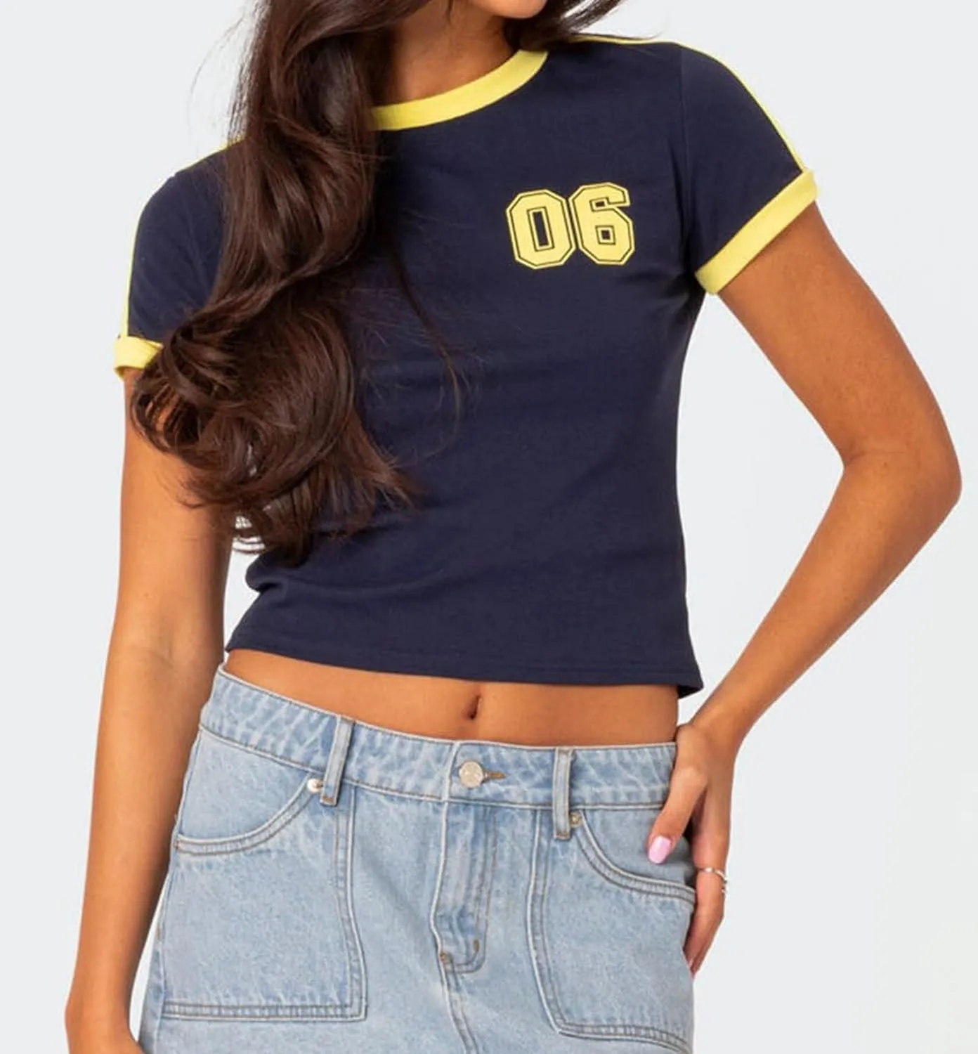 Vintage Y2K Grunge Aesthetic Gothic Punk T Shirt Short Sleeve Rock Graphic Print Crop Tee Slim Fairy Cotton Streetwear