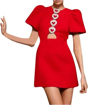 Women Hollow Out Bow Dress for O Neck Bodycon Dresses Female Party Elegant Sexy Slim Evening Formal Mini Dresses