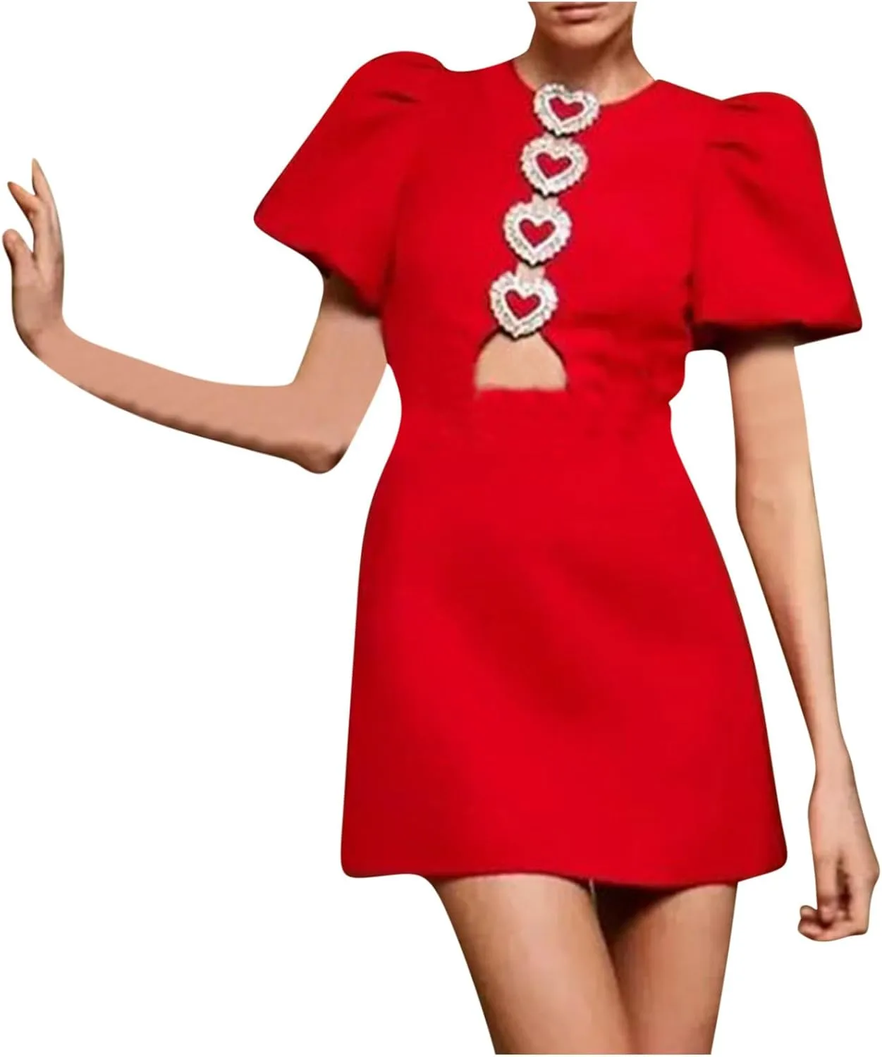 Women Hollow Out Bow Dress for O Neck Bodycon Dresses Female Party Elegant Sexy Slim Evening Formal Mini Dresses