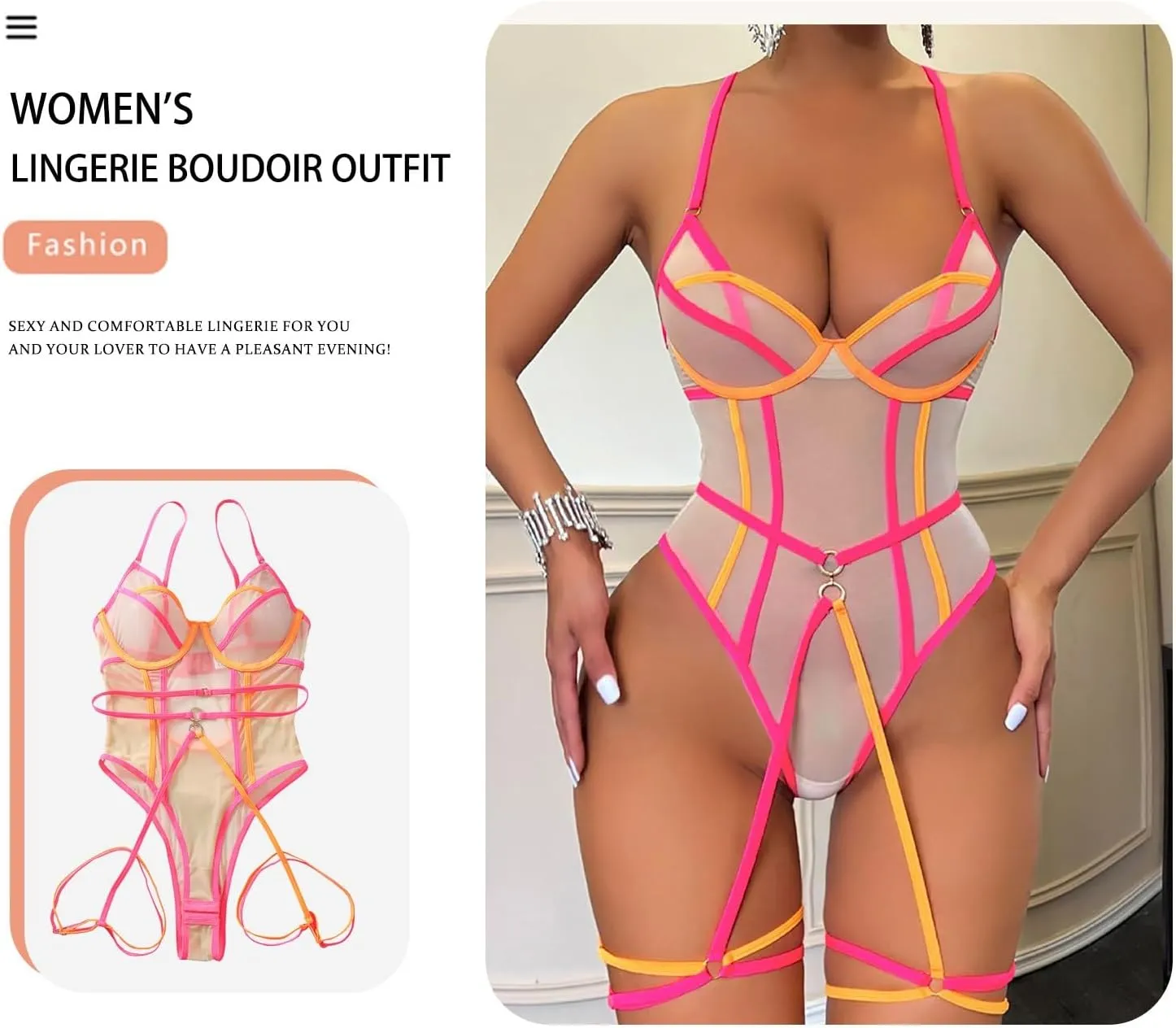 Women Lingerie Sets Adjustable Lingerie For Women Sexy Sexy Set Holiday Wedding Lingerie