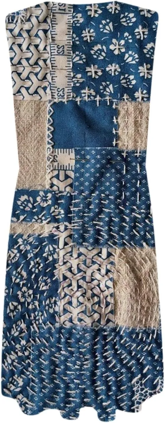 Women Summer Casual Sleeveless V Neck Dresses Button Down Sundress Beach Vacation with Pockets Travel Outfits