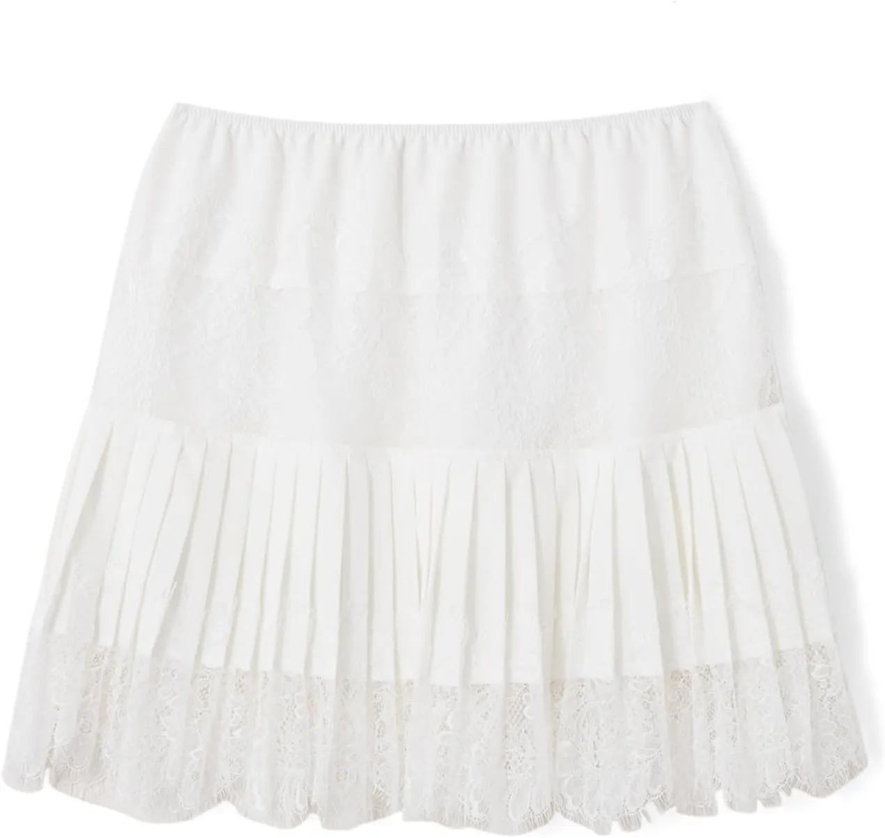 Women Y2k Lace Mini Skirts Summer Pleated Ruffle Half Slip Floral Lace Tiered Flowy Sexy Short Skirts