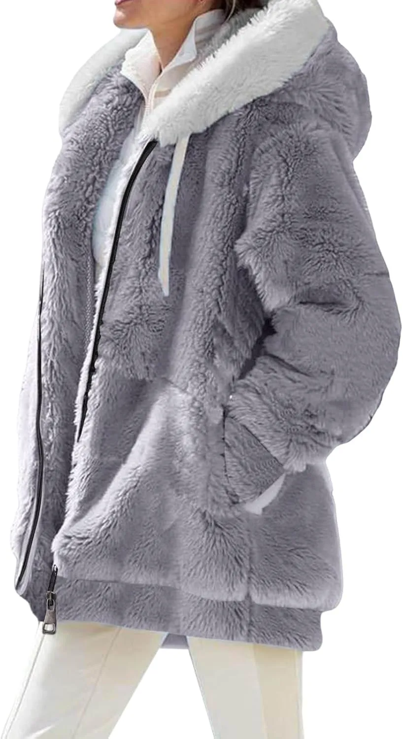 Womens Down Puffer Jacket Jackets for Women Long Winter Fleece Lined Jackets for Women 2024 Trendy Fleece Jacket Women 6 Pocket Puffer Jacket Womens Warm Winter Coats for Women