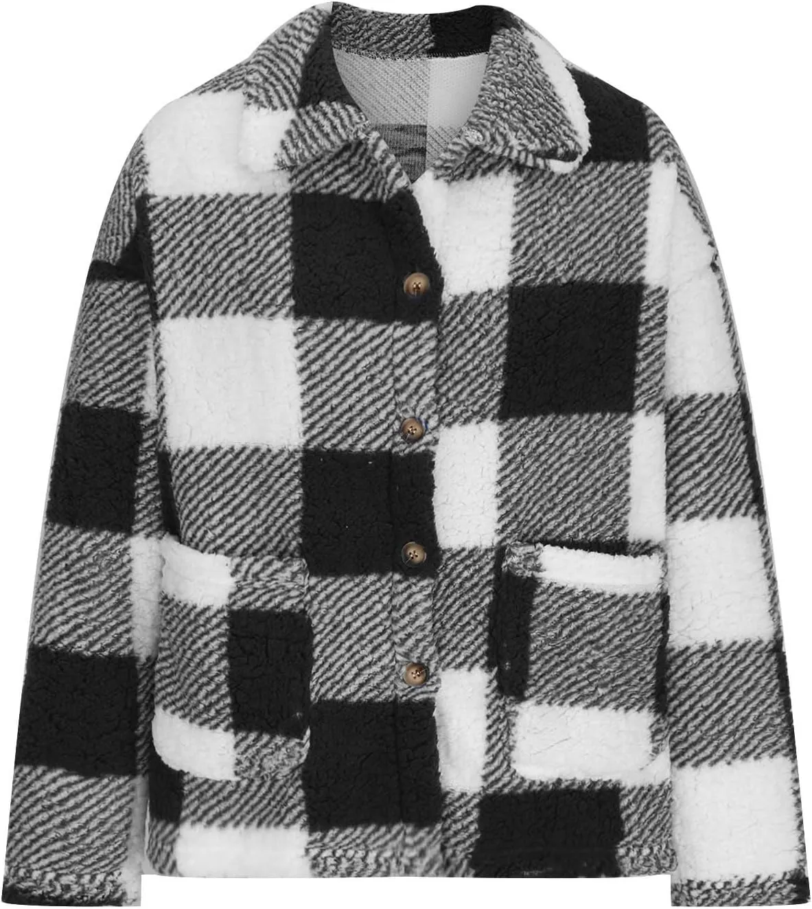 Women's Lapel Long Pea Coats Wool Blend Business Casual Trench Coats Long Sleeve Open Front Button Up Dressy Jackets