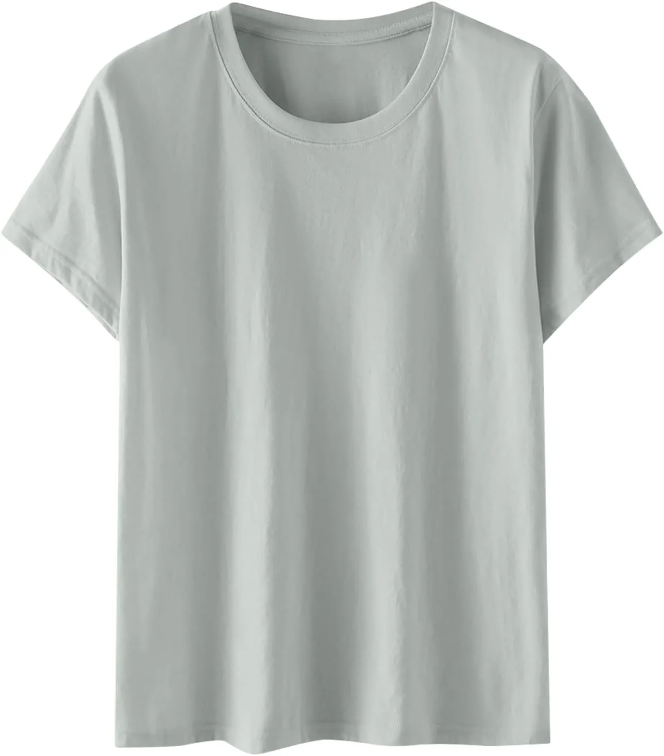 Womens Oversized Tops Hide Belly T Shirts Tops Crew Neck Short Sleeve Shirts Casaul Loose Basic Blouses