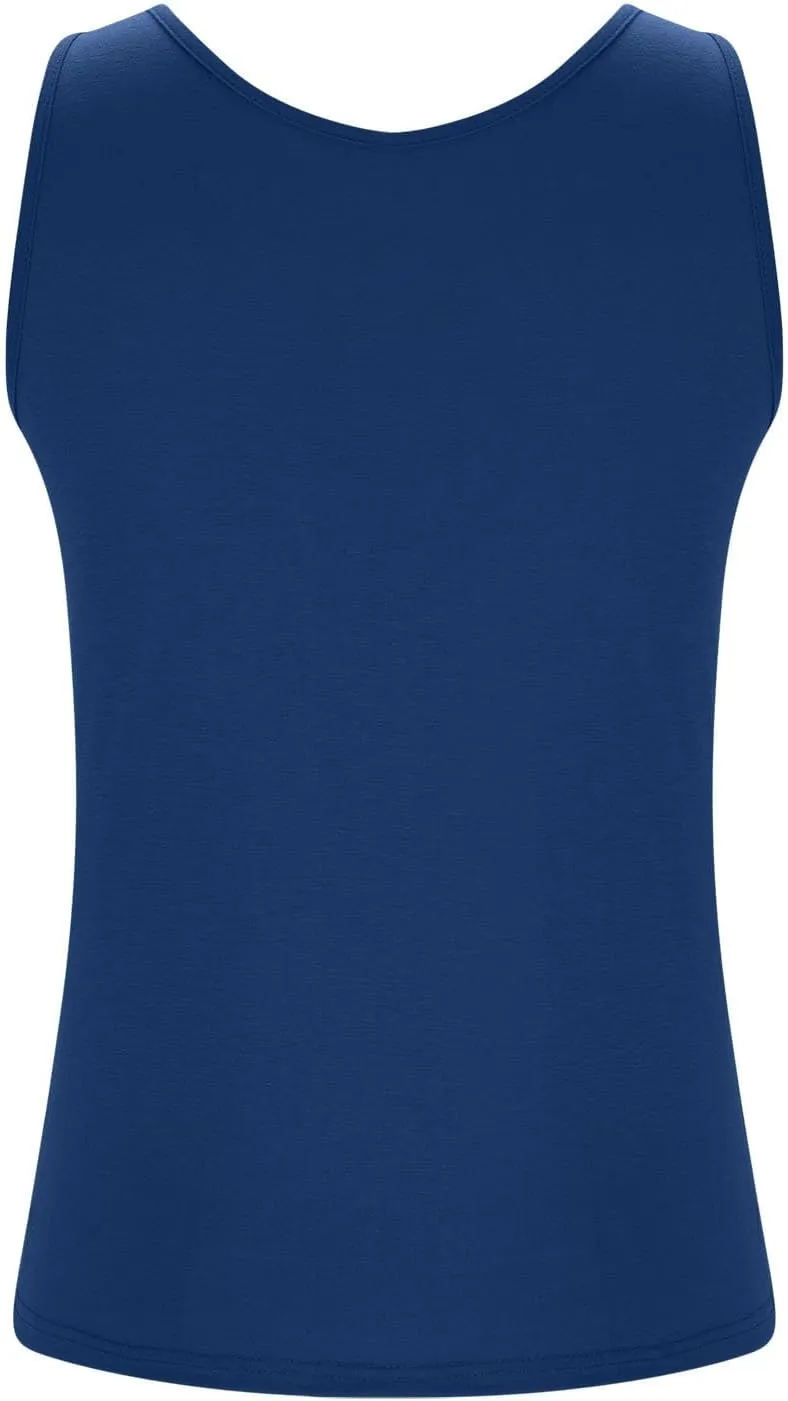 Womens Plus Size Tank Tops with Built in Bra, Padded Camisole Shelf Bra Workout Yoga Shirt Casual Basic Undershirt