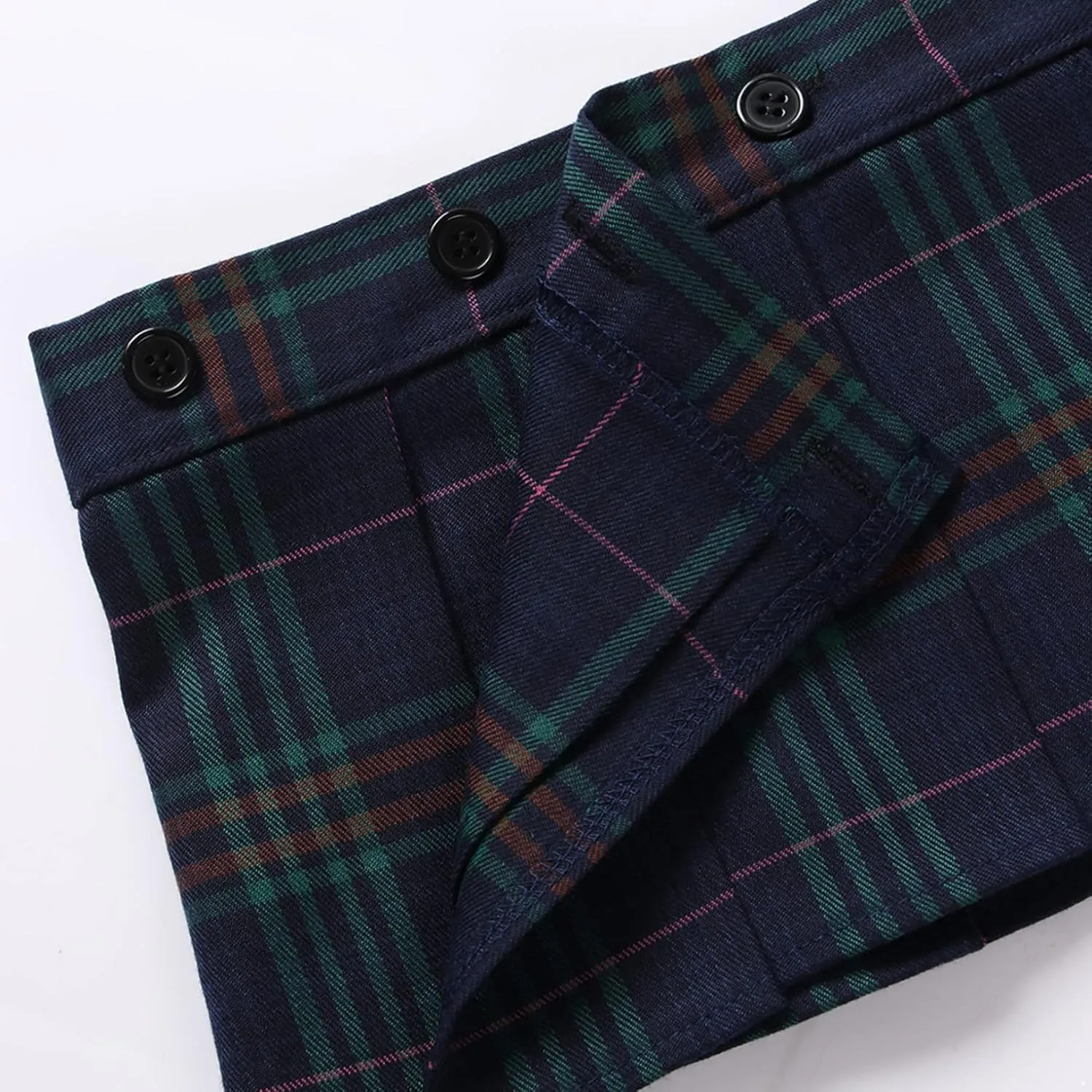 Women's Skirt Lingerie Mini Plaid Pleated Skirt Dress Schoolgirl Skirt Cosplay Costume Outifts