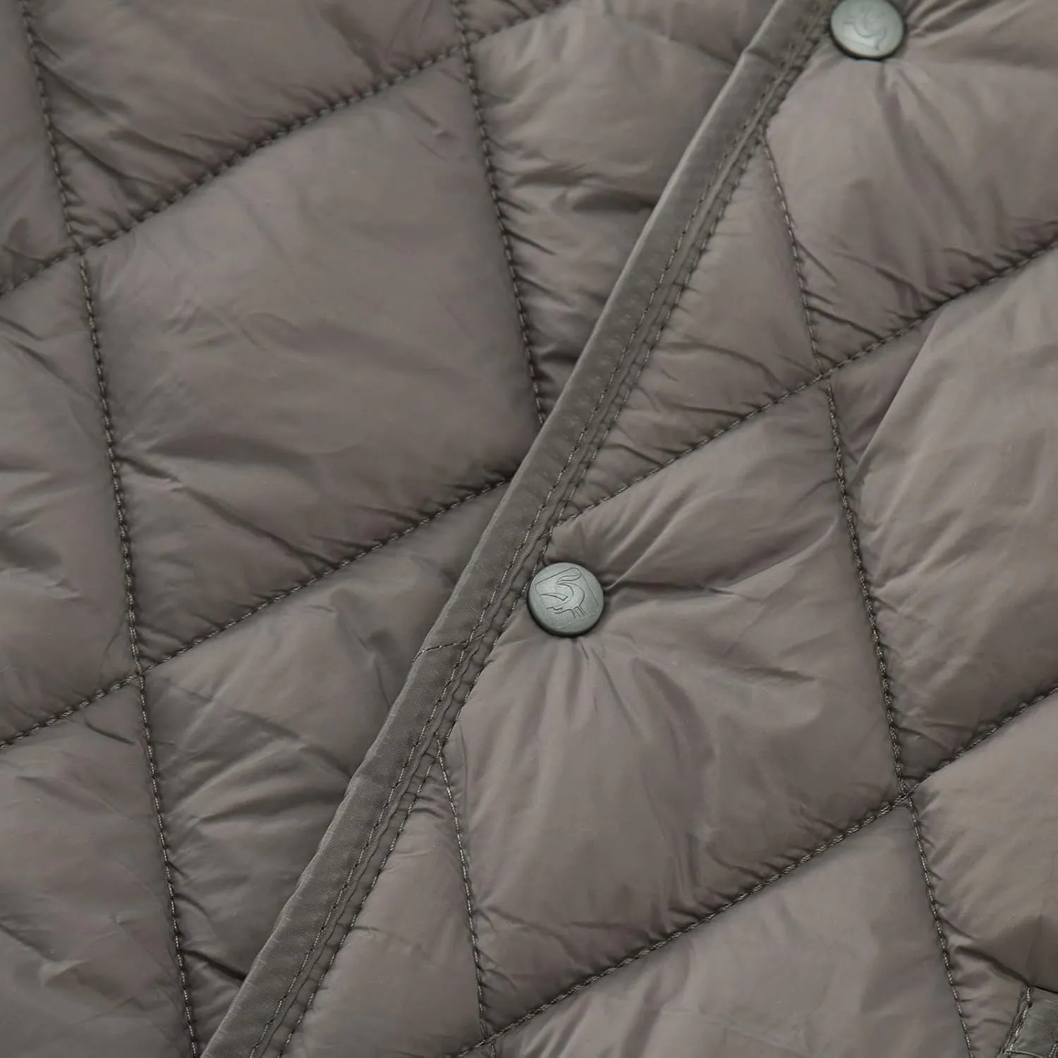 Womens Vintage Temperament Quilted Down Jacket Short Sleeve Single Breasted Overcoat Casual Warm Outwear with Pockets