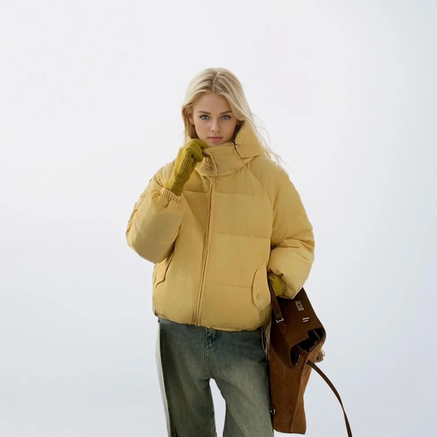 Women's Winter Coat Warm Parka Jacket Puffer Quilted Thicken Hooded Outerwear Coats Zip Up Casual Down Jackets