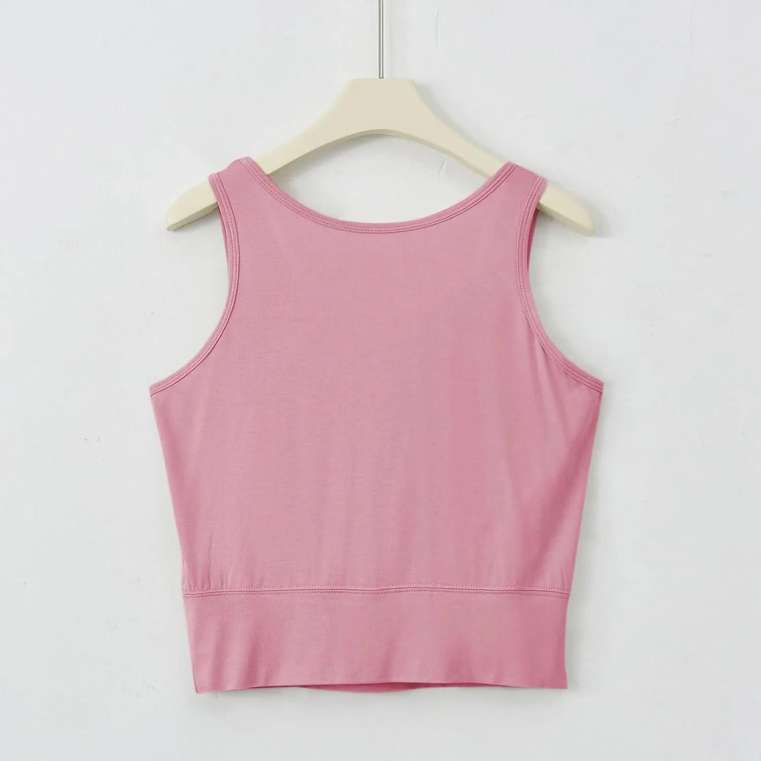 Workout Crop Tank Tops for Women with Chest Pad Casual Sports Fitness Yoga Shirts Summer Seamless Breathable Blouse