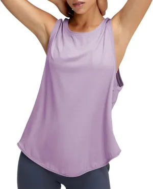 Workout Tank Tops for Women Sleeveless Athletic Top Casual Loose Running Shirts Round Neck Quick Dry Yoga Gym Clothes