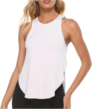 Workout Tops for Women Racerback Running Loose Fit Tank Tops Sleeveless Athletic Yoga Shirts Sports Gym Clothes