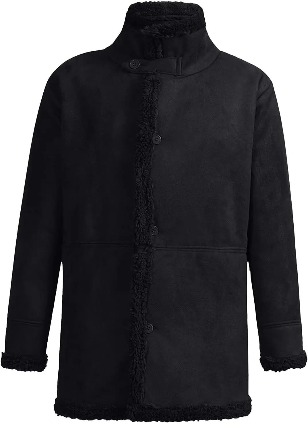 Ymosrh Men's Fleece Jacket Full Zip Lightweight Outdoor Hiking Jackets Winter Coats Casual Stylish, M-3XL