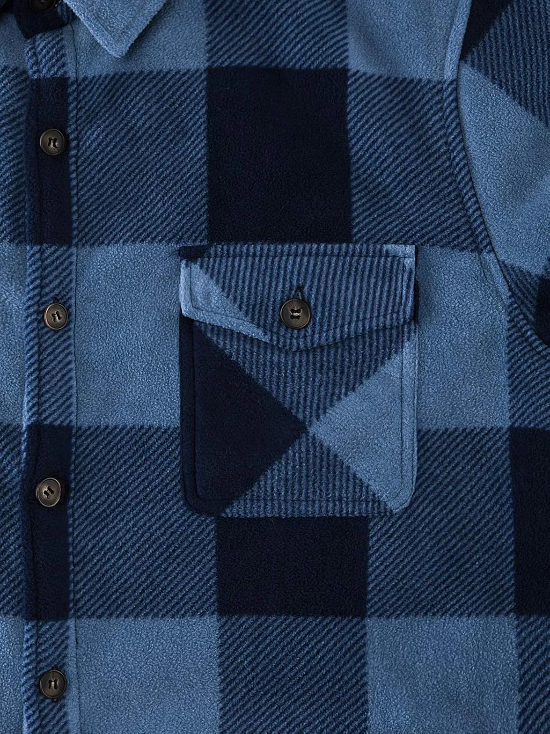 ZENTHACE Men's Warm Sherpa Lined Fleece Plaid Flannel Shirt Jacket(All Sherpa Fleece Lined)